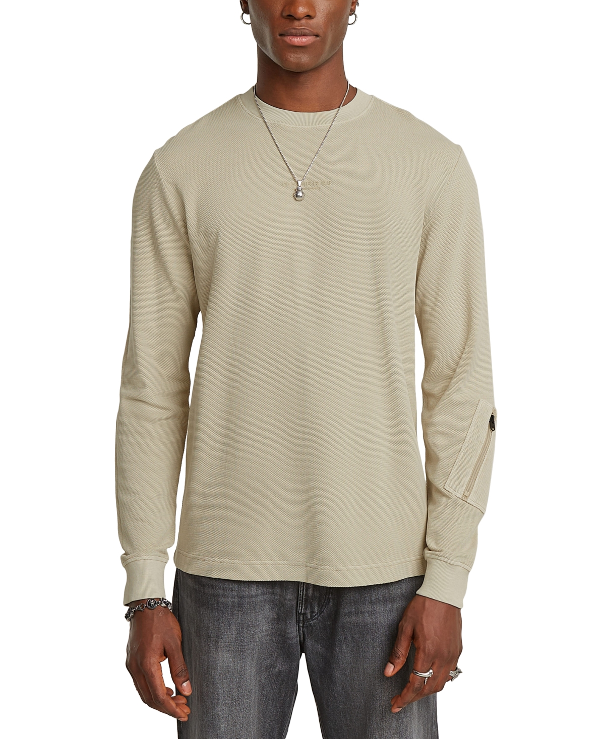 G-star Raw Men's Relaxed Fit Overdyed Long Sleeve Crewneck T-shirt In Dk Brick Gd