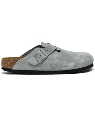 Women's Boston Soft Footbed Suede Leather Clogs from Finish Line