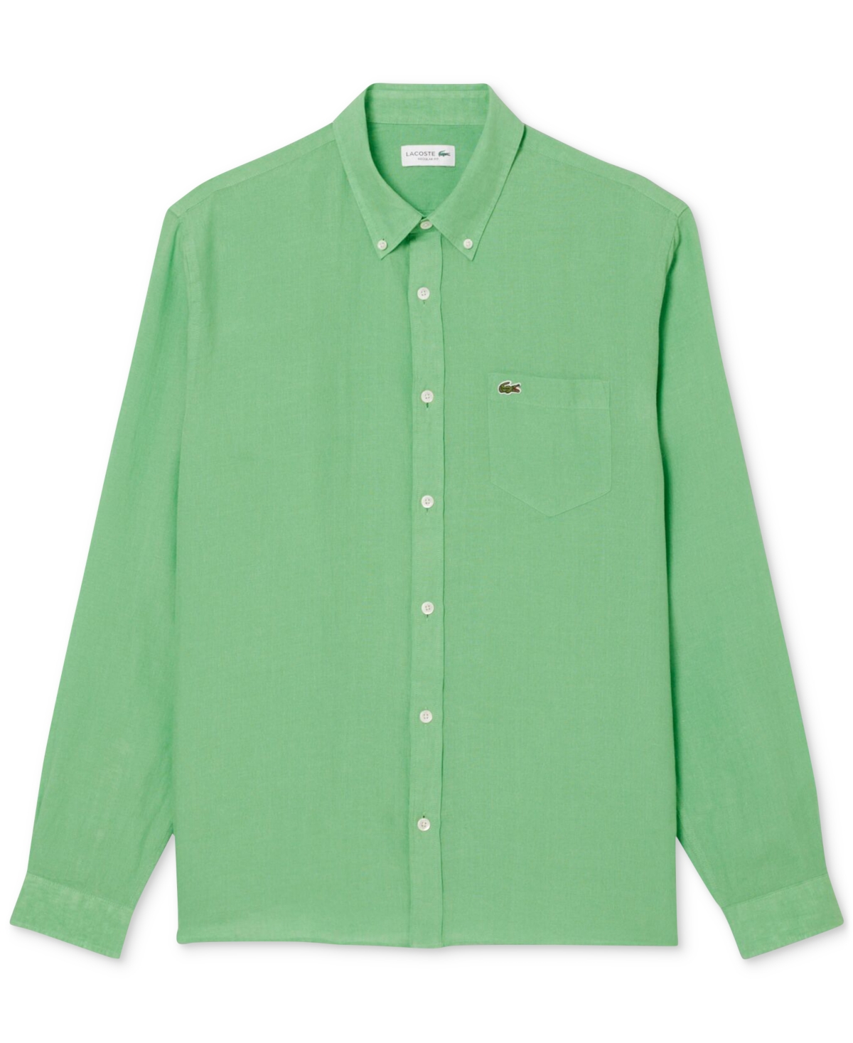 Lacoste Men's Regular-fit Linen Shirt In Ttf - Liamon