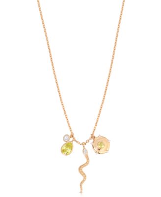 Serpentina Snake Inspired Charm Necklace