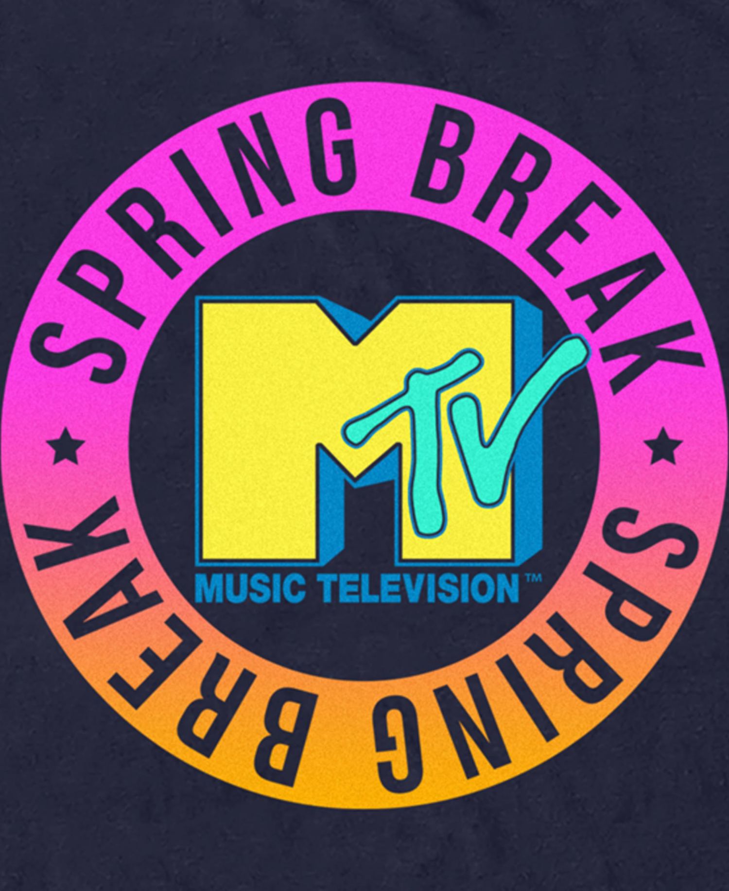 Men's MTV Spring Break Circle Short Sleeve T-Shirt