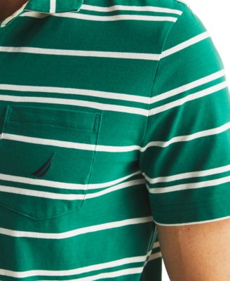 Men's Short Sleeve Striped Polo Shirt