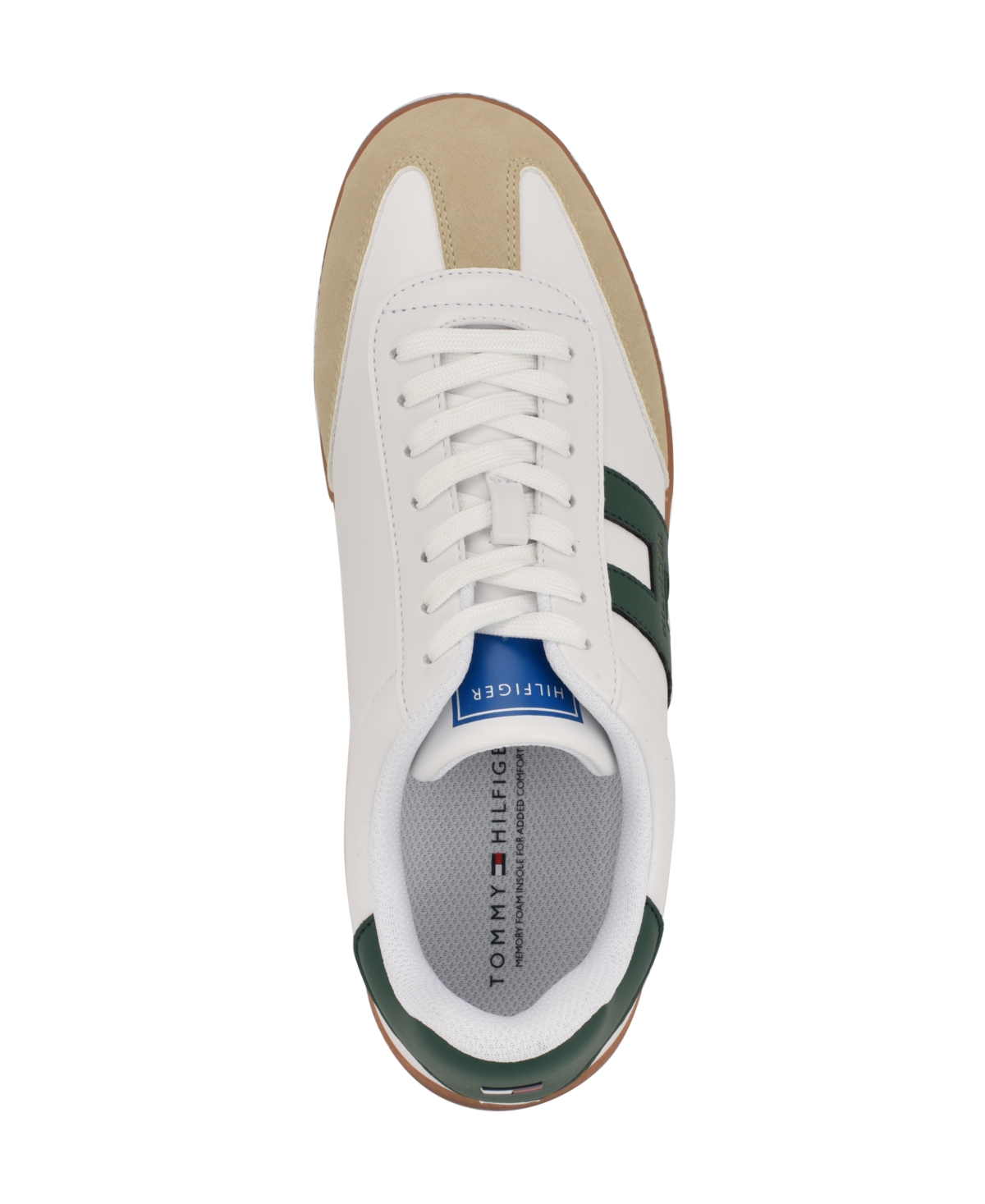 Tommy Hilfiger Men's Berge T-toe Casual Sneakers In Light Natural,hunter Green Multi