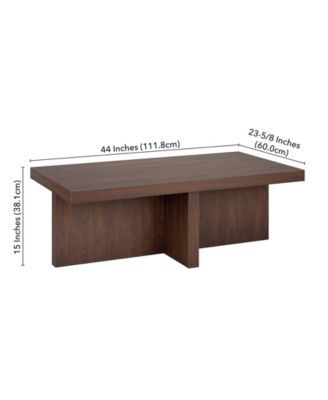44" Elna Wide Rectangular Coffee Table
