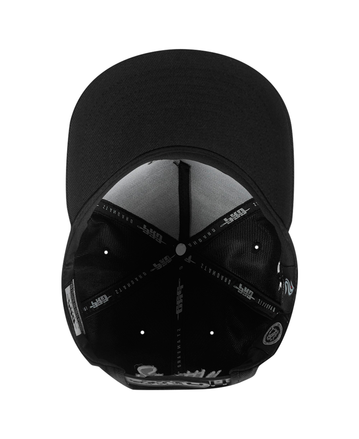 Pro Standard Men's Black Seattle Kraken Paint The City Pinch Front Snapback Hat In Black