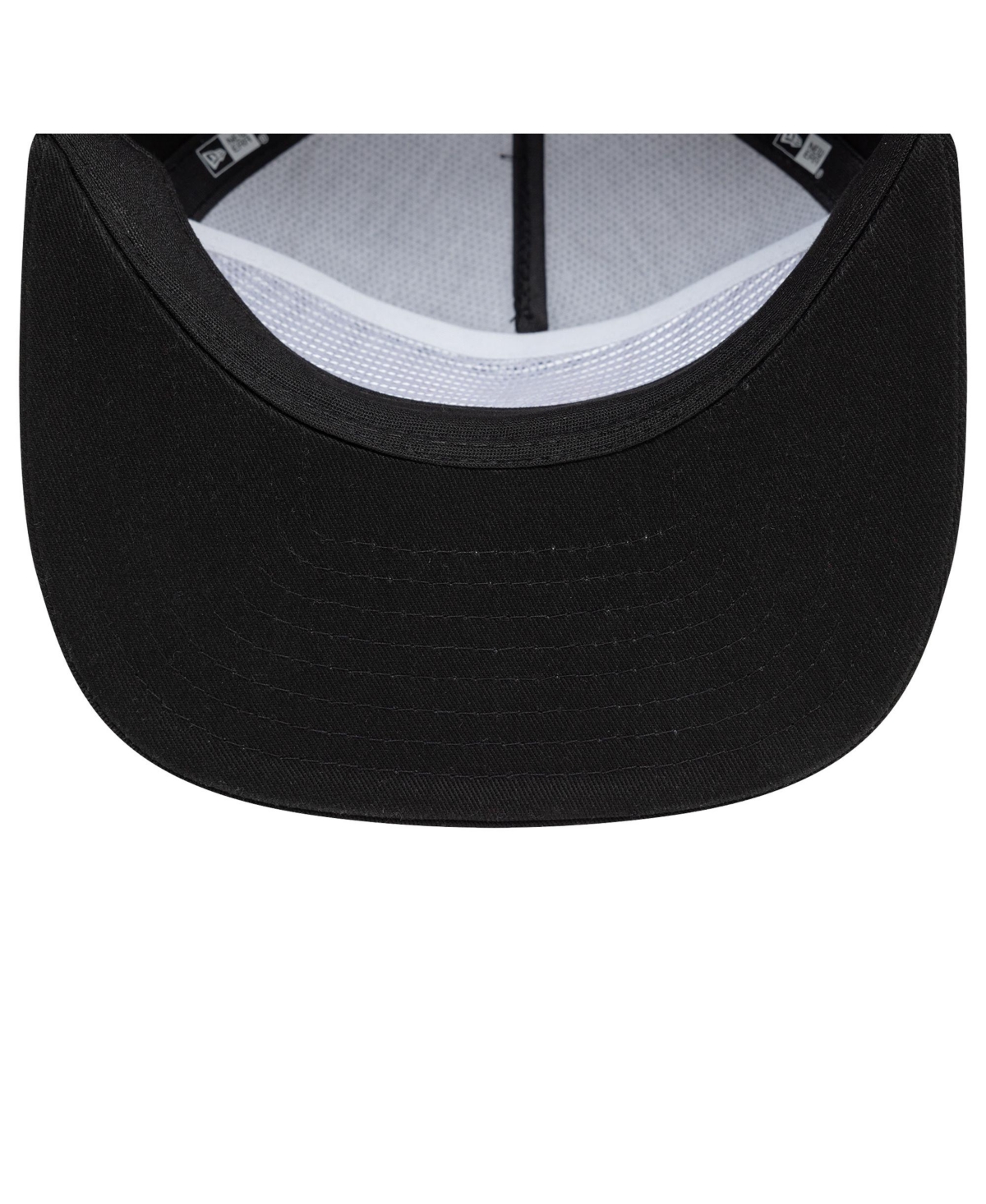 NEW ERA MEN'S BLACK AC MILAN M LOGO GOLFER SNAPBACK HAT 