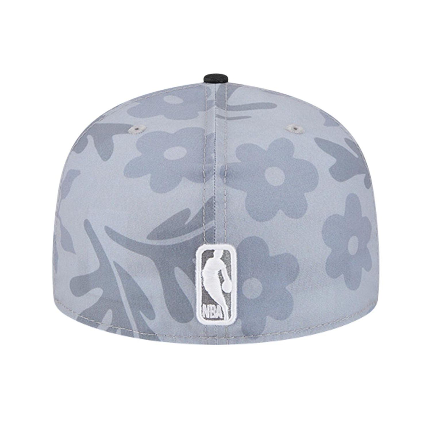 Men's Gray Miami Heat Palm Fronds 2-Tone 59FIFTY Fitted Hat