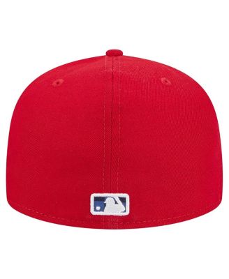 Men's Red St. Louis Cardinals Checkered Under Visor 59FIFTY Fitted Hat