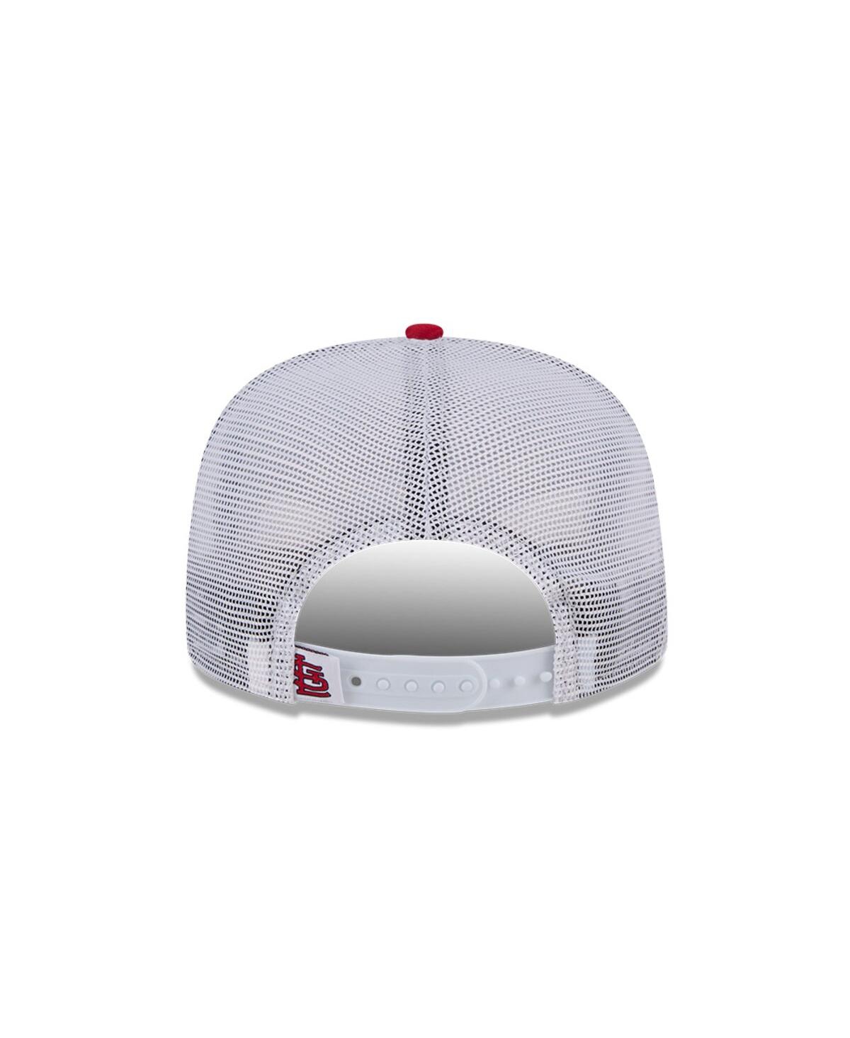 NEW ERA MEN'S RED ST. LOUIS CARDINALS TEAM HORIZON 9FIFTY A-FRAME TRUCKER SNAPBACK HAT 