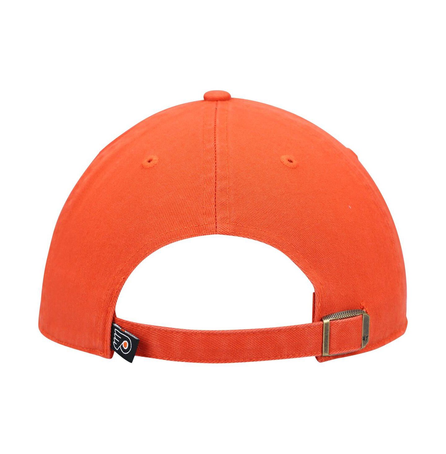 Мужская кепка '47 Brand Orange Philadelphia Flyers Team Clean Up Adjustable Hat — фото 2