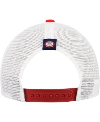 Big Boys and Girls Red/White Team USA Rise Performance Trucker Adjustable Hat