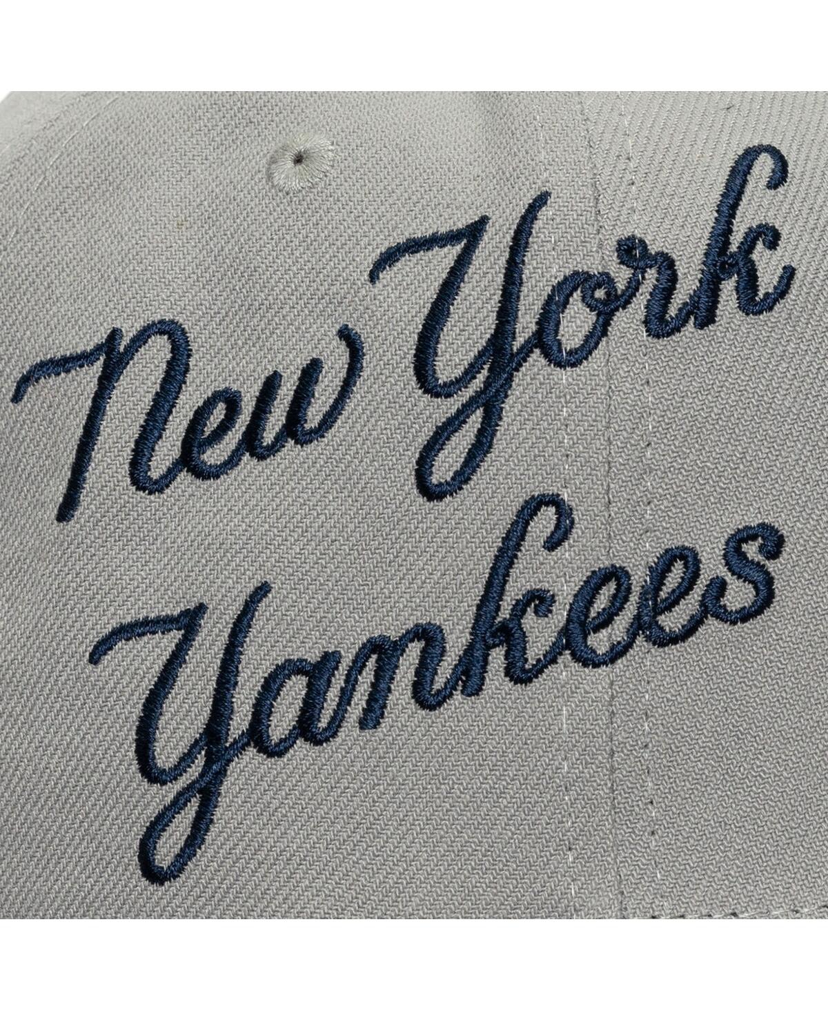 Mitchell & Ness Men's Gray New York Yankees Big Time Snapback Hat In Gray