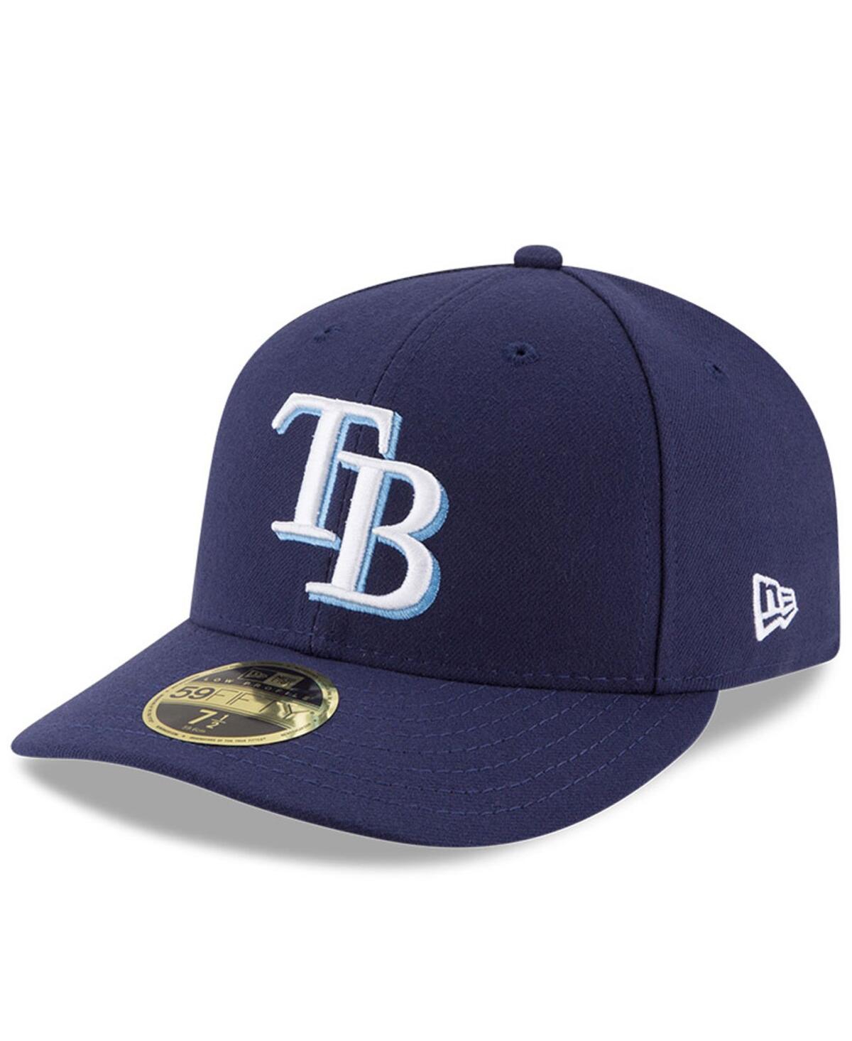 New Era Men's Navy Tampa Bay Rays National Baseball Hall Of Fame Low Profile 59fifty Fitted Hat In Navy