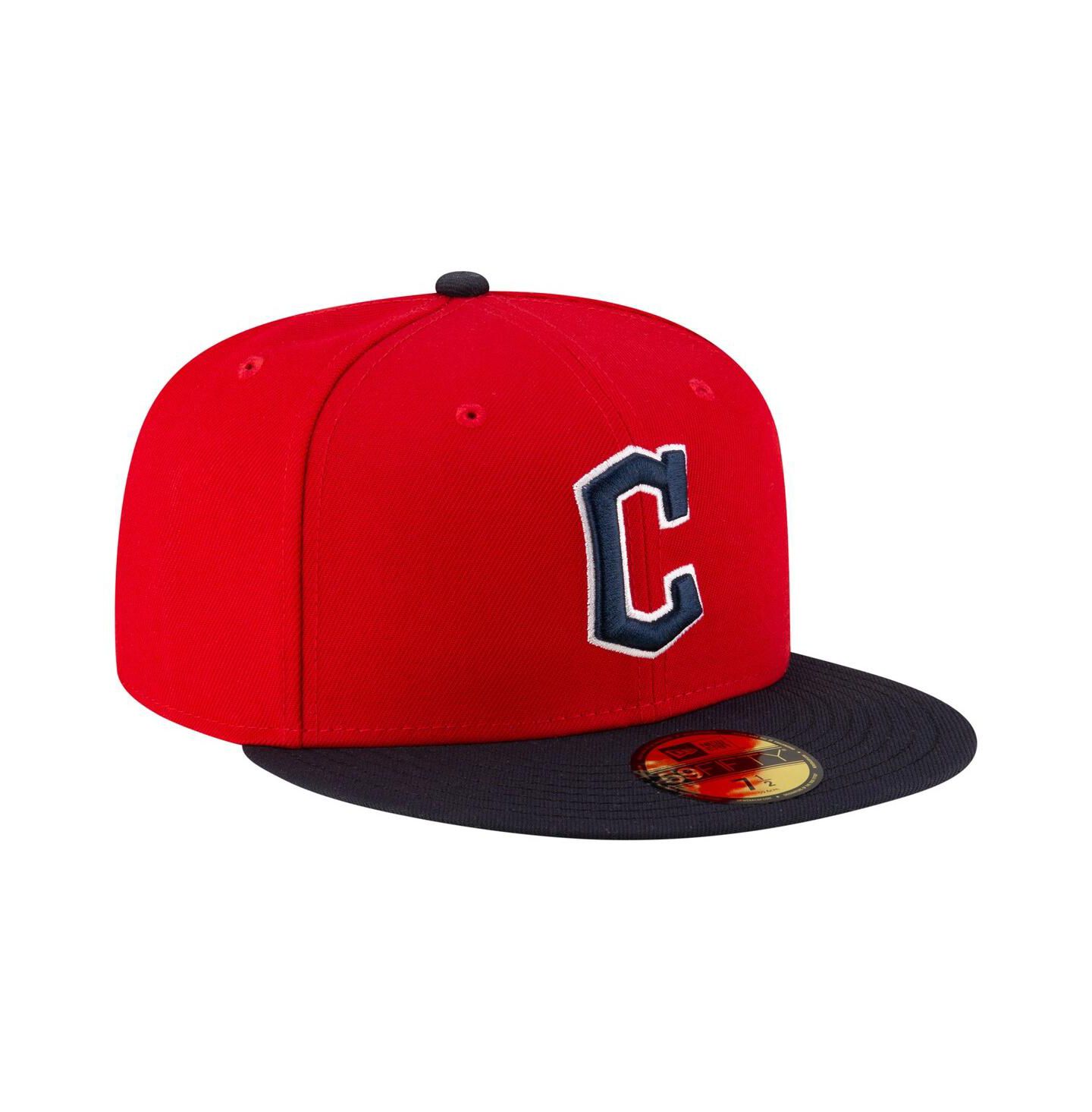 Мужская кепка New Era Red/Black Cleveland Guardians Authentic Collection On Field 59FIFTY Fitted Hat — фото 4
