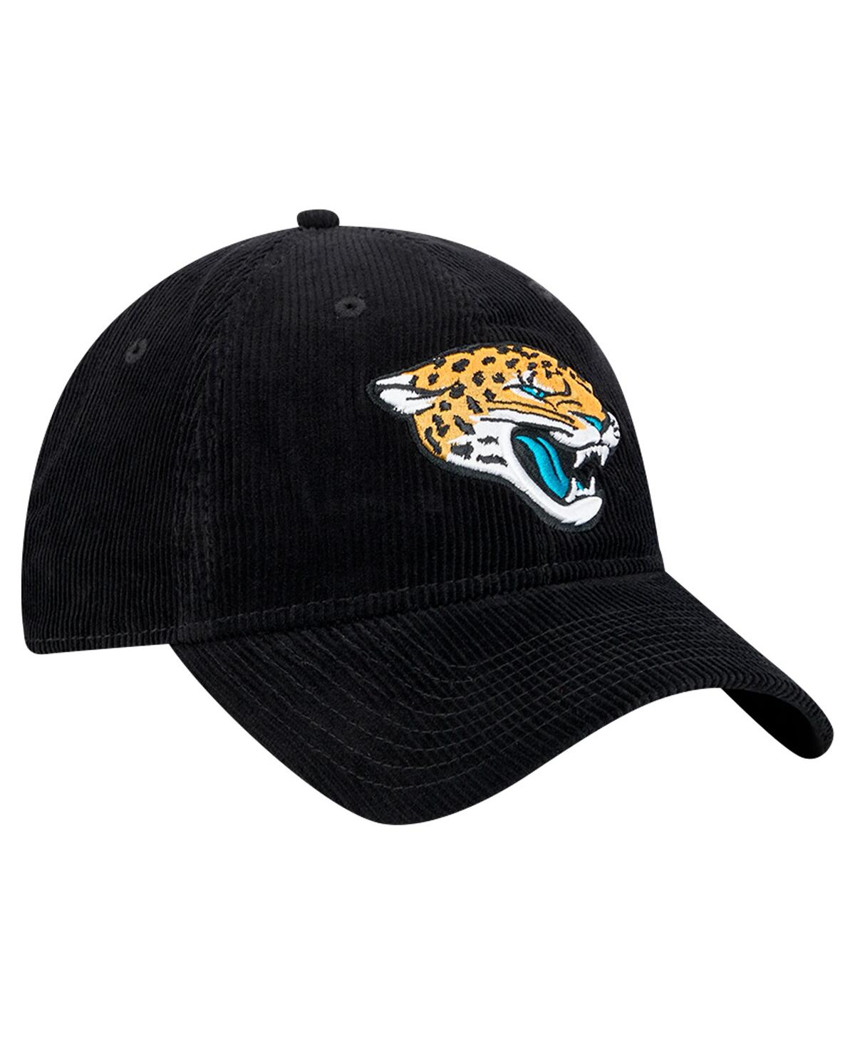 New Era Men's Black Jacksonville Jaguars Corded 9twenty Adjustable Hat In Black