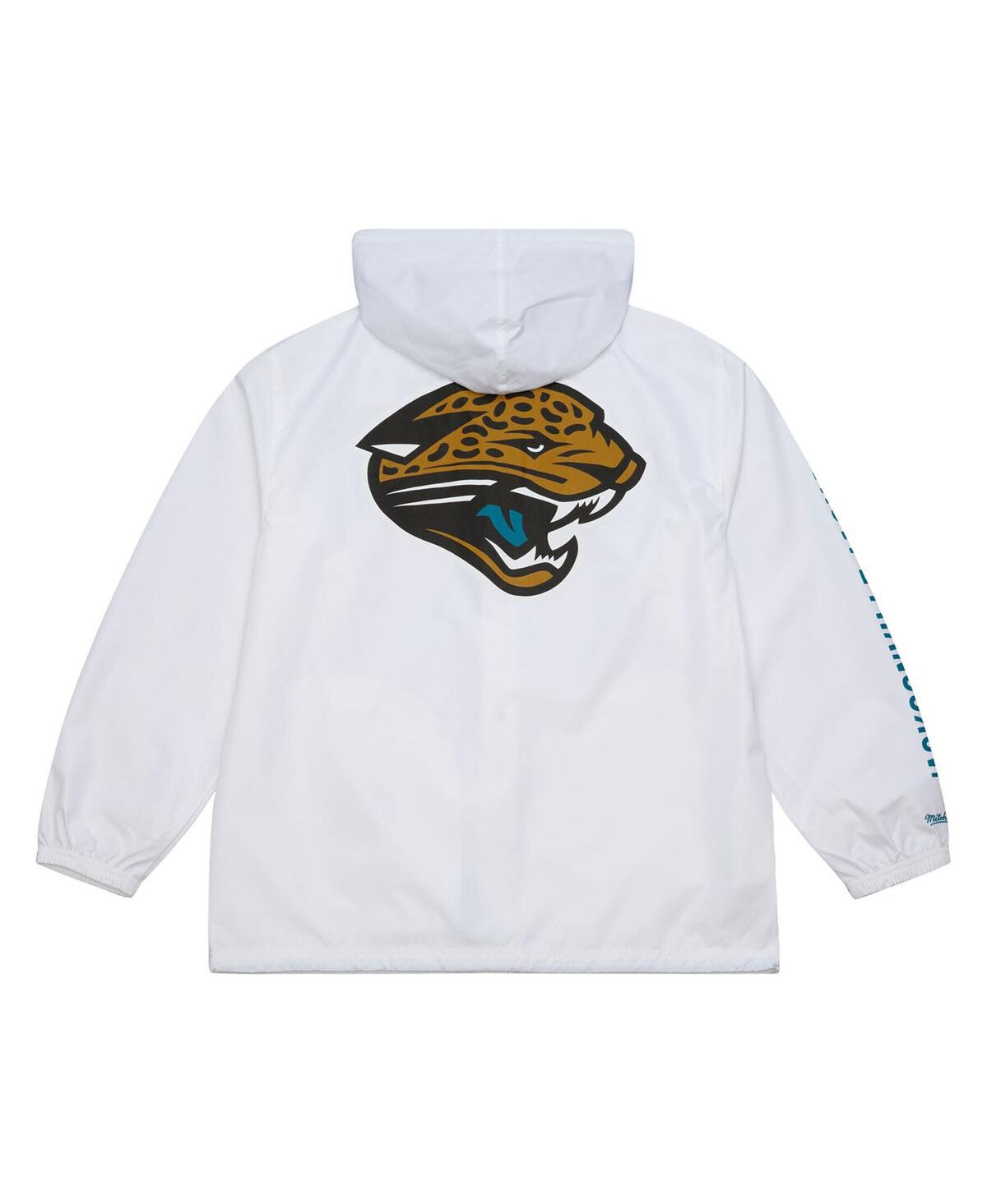 Mitchell & Ness Men's White Jacksonville Jaguars Vintage Logo Coaches Full-snap Hoodie Jacket In White