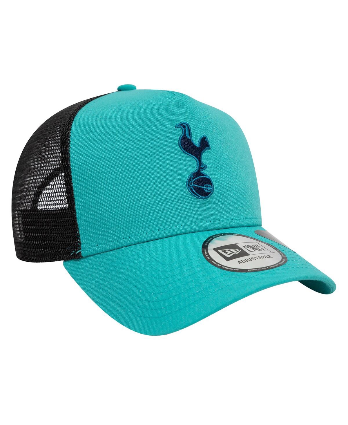 New Era Men's Turquoise Tottenham Hotspur Trucker Adjustable Hat In Turquoise