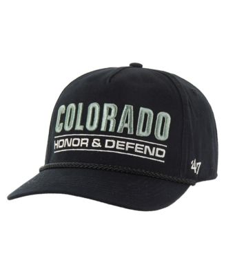 Men's Black Colorado Avalanche OHT Military Appreciation Homeland Honor and Defend Hitch Adjustable Hat