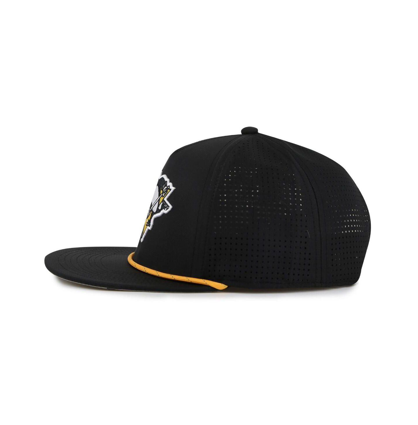 Мужская кепка American Needle Black Pittsburgh Penguins Buxton Pro Tech Adjustable Hat — фото 4