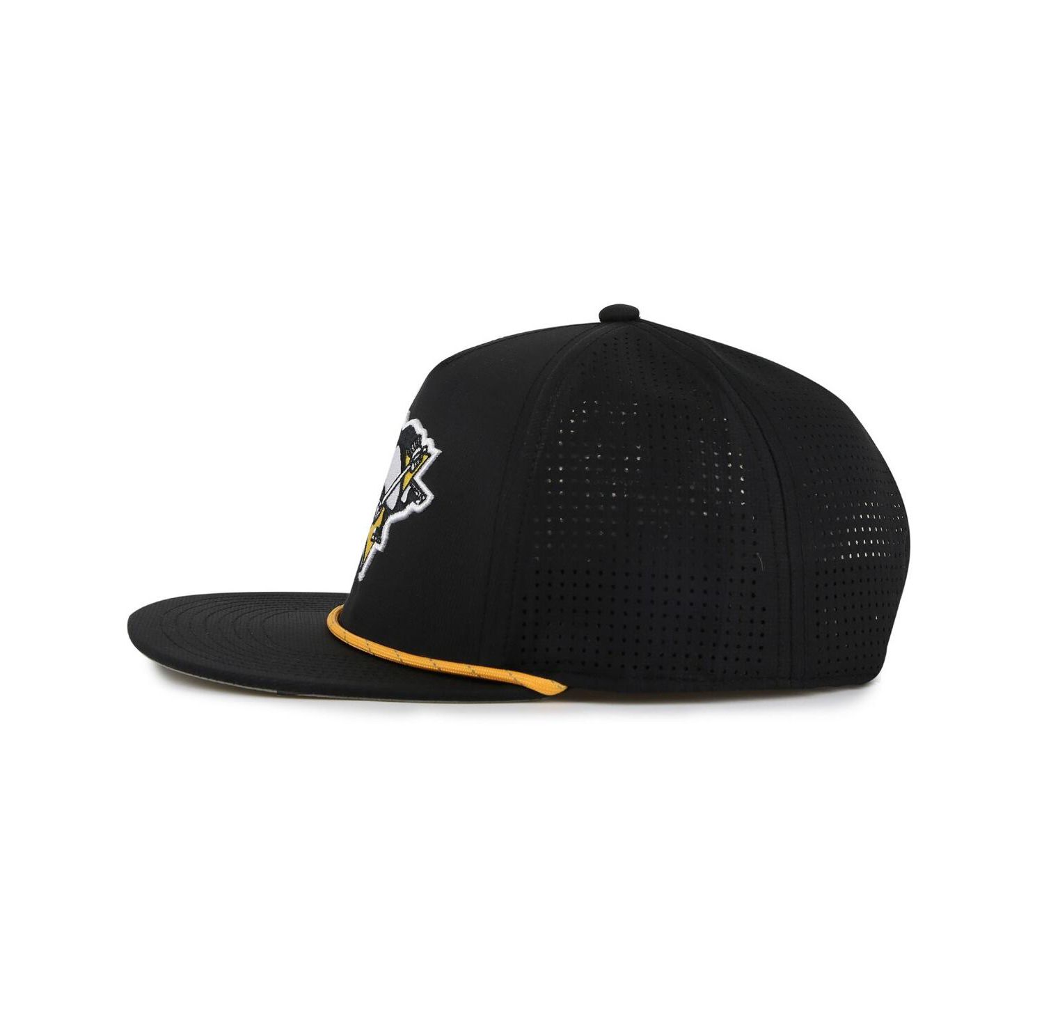 Men's Black Pittsburgh Penguins Buxton Pro Tech Adjustable Hat