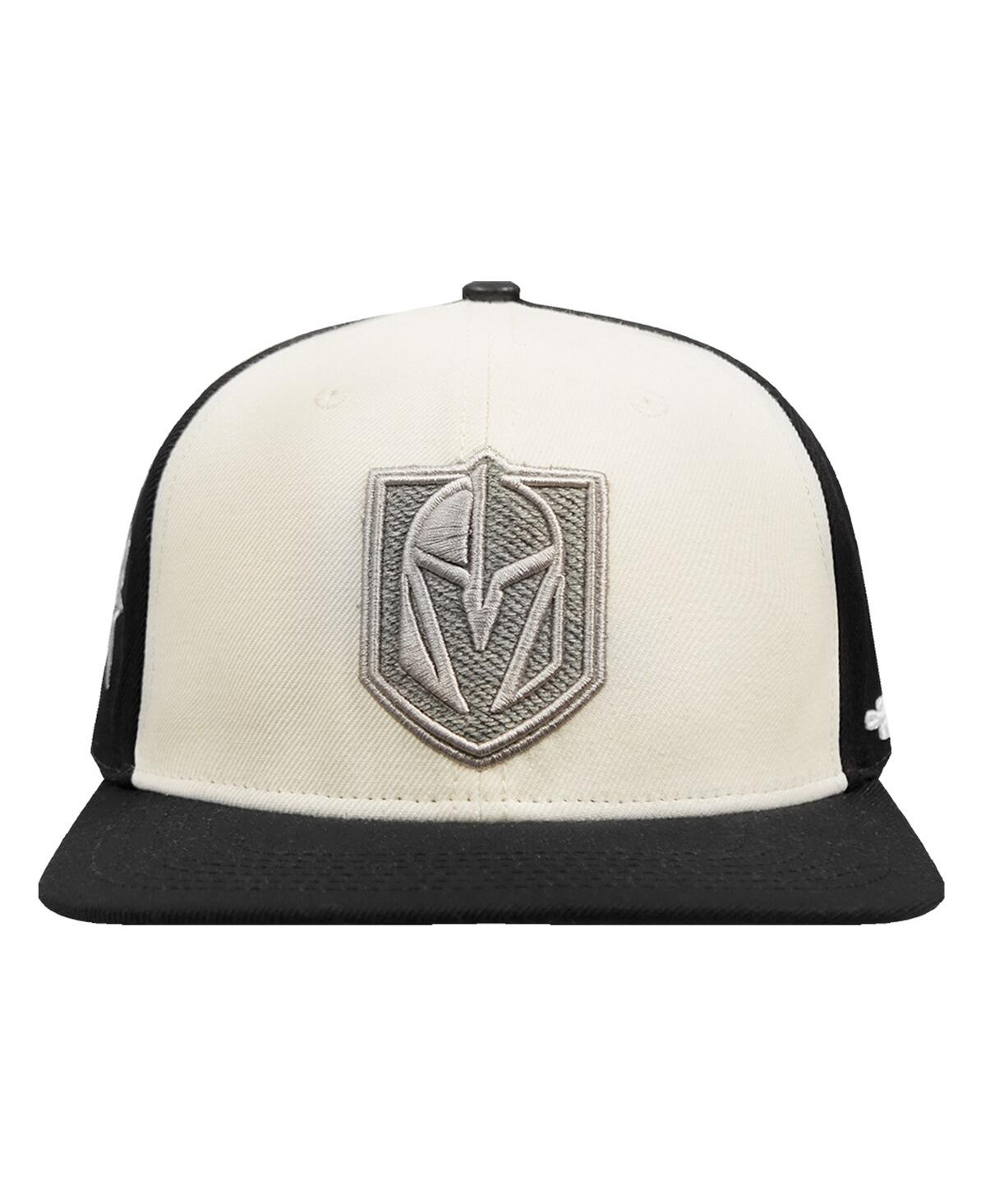 Pro Standard Men's  Cream Vegas Golden Knights French Terry Snapback Hat