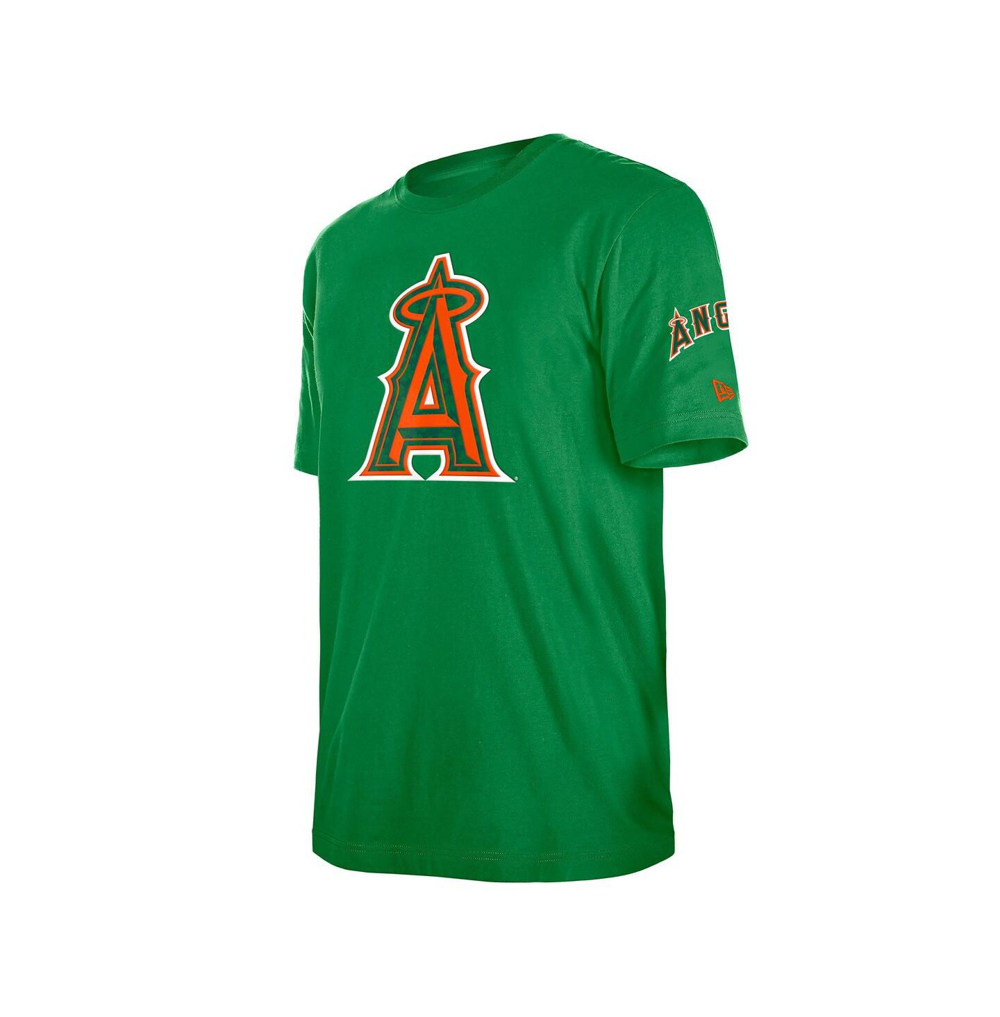 Мужская футболка New Era Kelly Green Los Angeles Angels St. Patrick's Day Shamrock Fill — фото 3