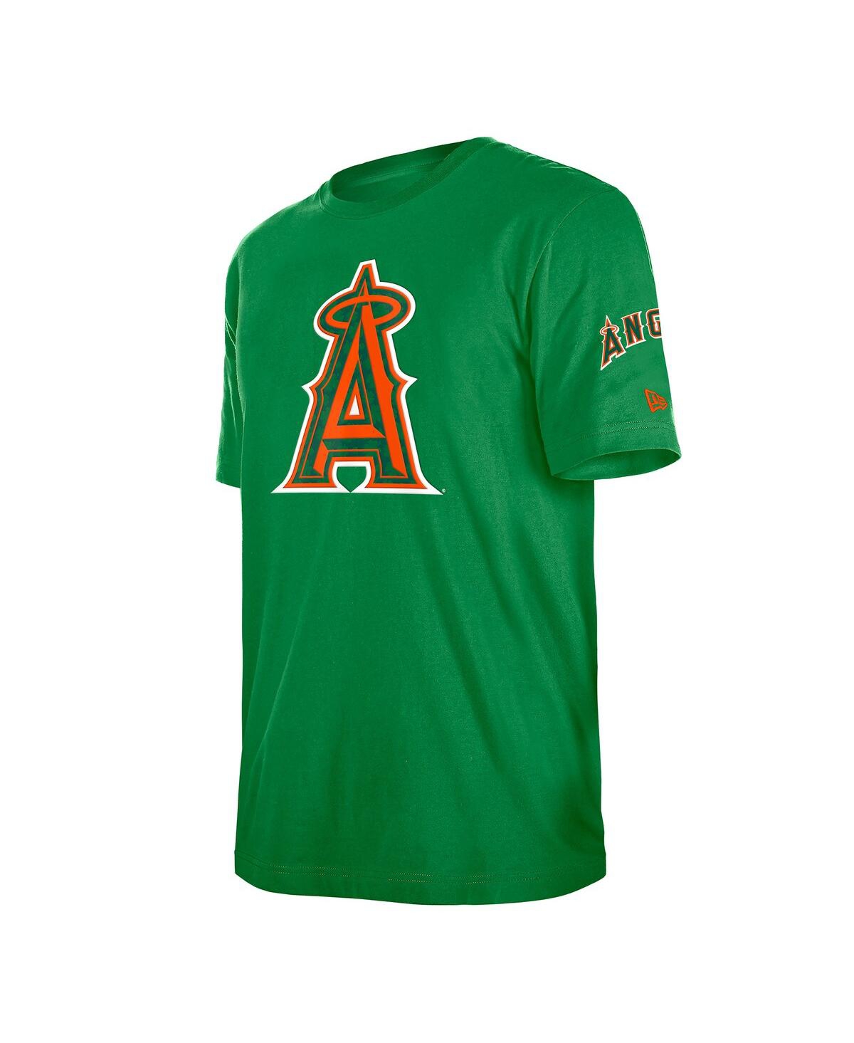 New Era Men's Kelly Green Los Angeles Angels St. Patrick's Day Shamrock Fill T-shirt In Green