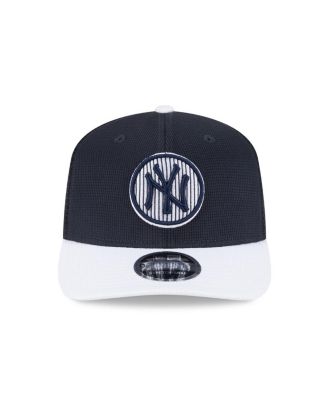 Men's Navy/White New York Yankees 2025 Batting Practice 9SEVENTY Stretch-Snap Trucker Hat