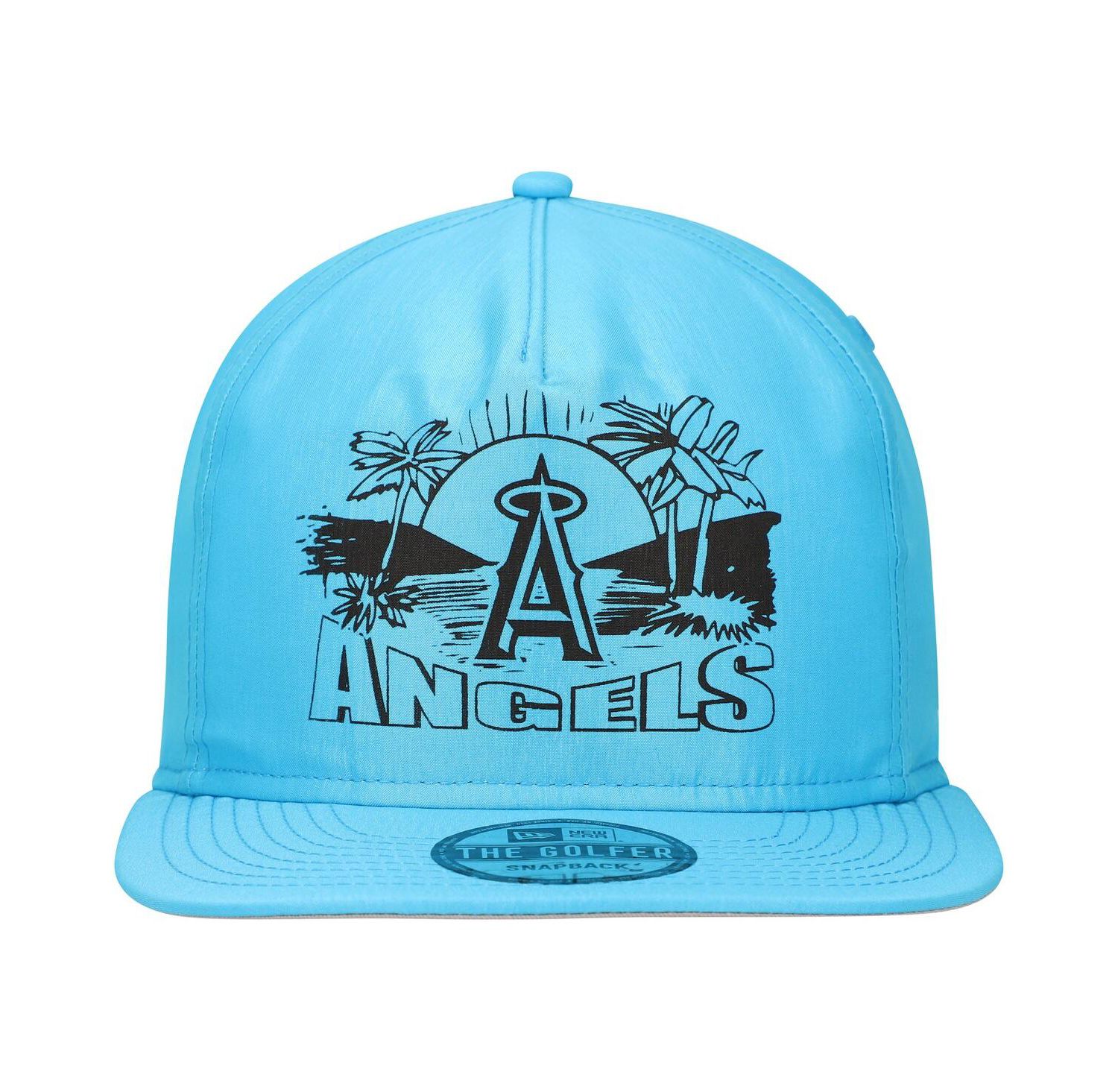 Men's Blue Los Angeles Angels Neon Golfer Snapback Hat