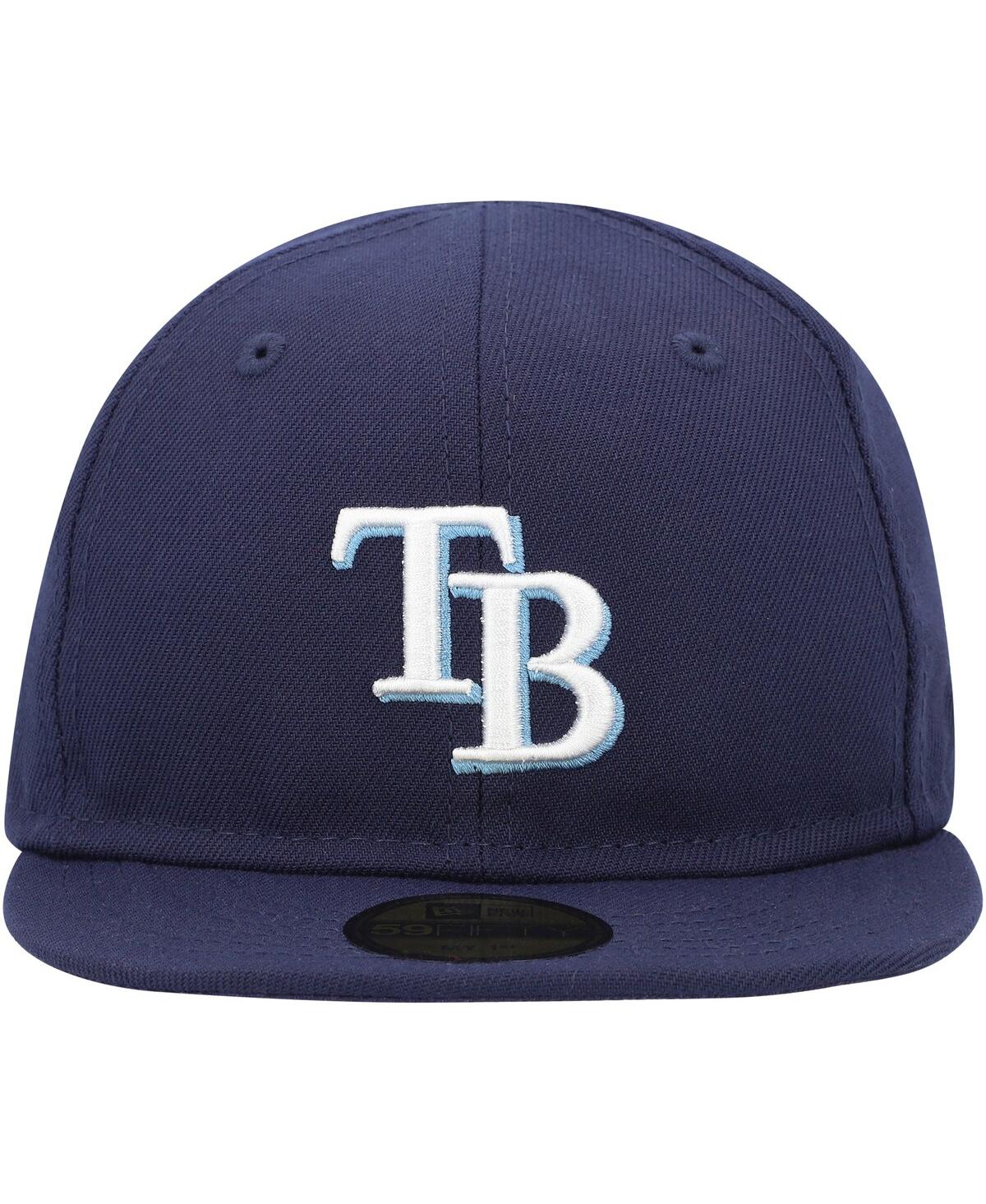 New Era Baby Boys And Girls Navy Tampa Bay Rays My First 59fifty Fitted Hat In Navy