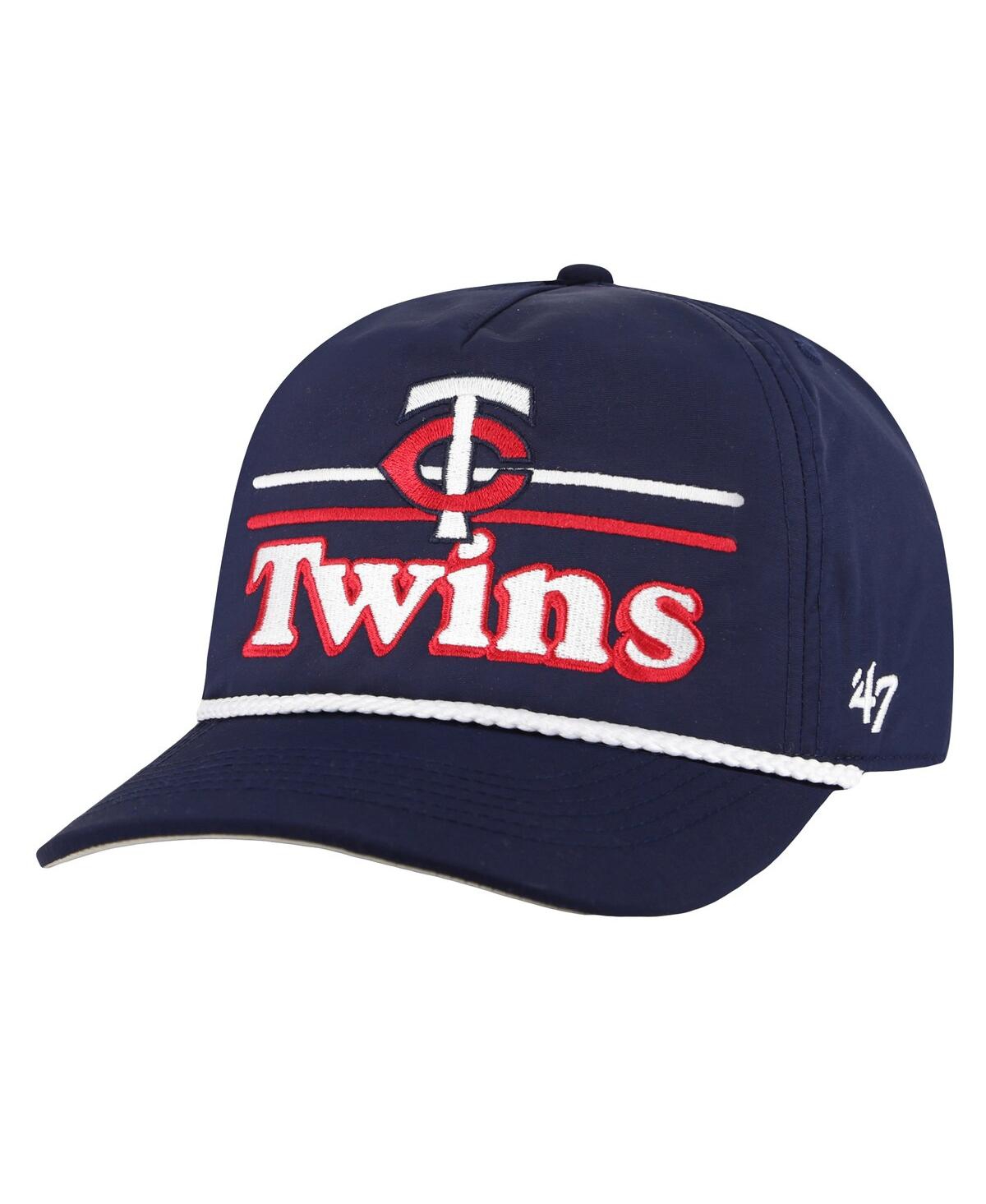 47 Brand Men's Navy Minnesota Twins Campscape Hitch Adjustable Hat In Navy