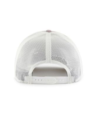 Men's Gray/White Boston Red Sox Tide Sweep Rope Trucker Adjustable Hat