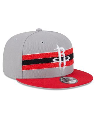 Men's Gray Houston Rockets Chenille Band 9FIFTY Snapback Hat