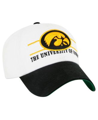 Men's White Iowa Hawkeyes Gridiron Clean Up Adjustable Hat
