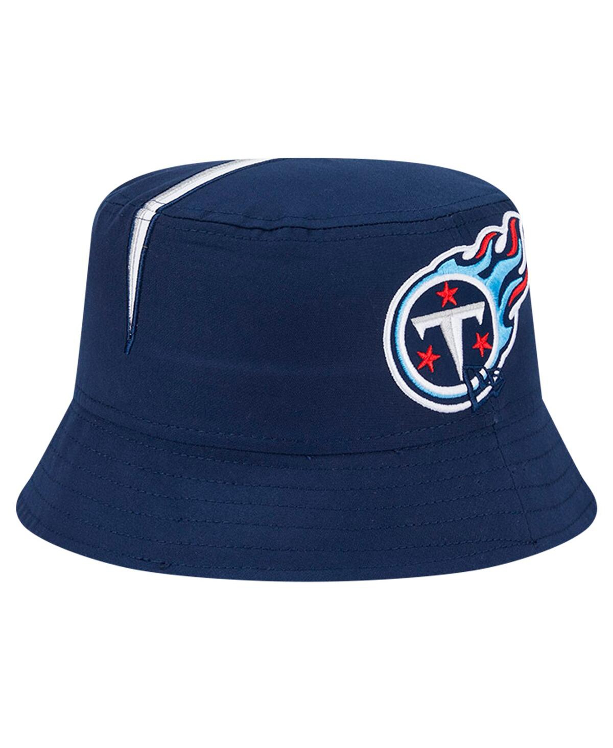 New Era Men's Navy Tennessee Titans Helmet Bucket Hat In Navy
