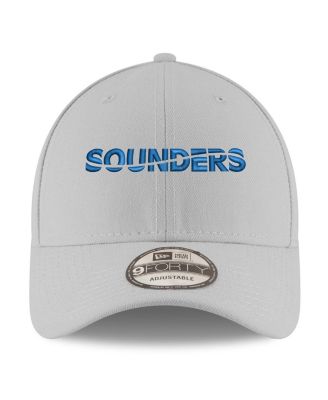 Men's Gray Seattle Sounders FC Wordmark 9FORTY Adjustable Hat