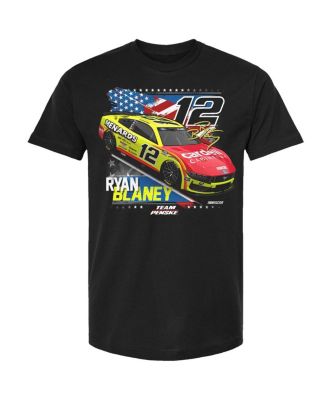 Men's Black Ryan Blaney Menards Patriotic Car T-Shirt