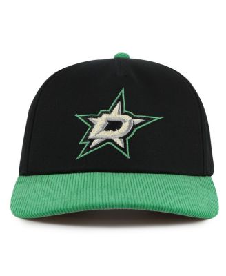 American Needle - Men's Black/Kelly Green Dallas Stars Burnett Adjustable Hat