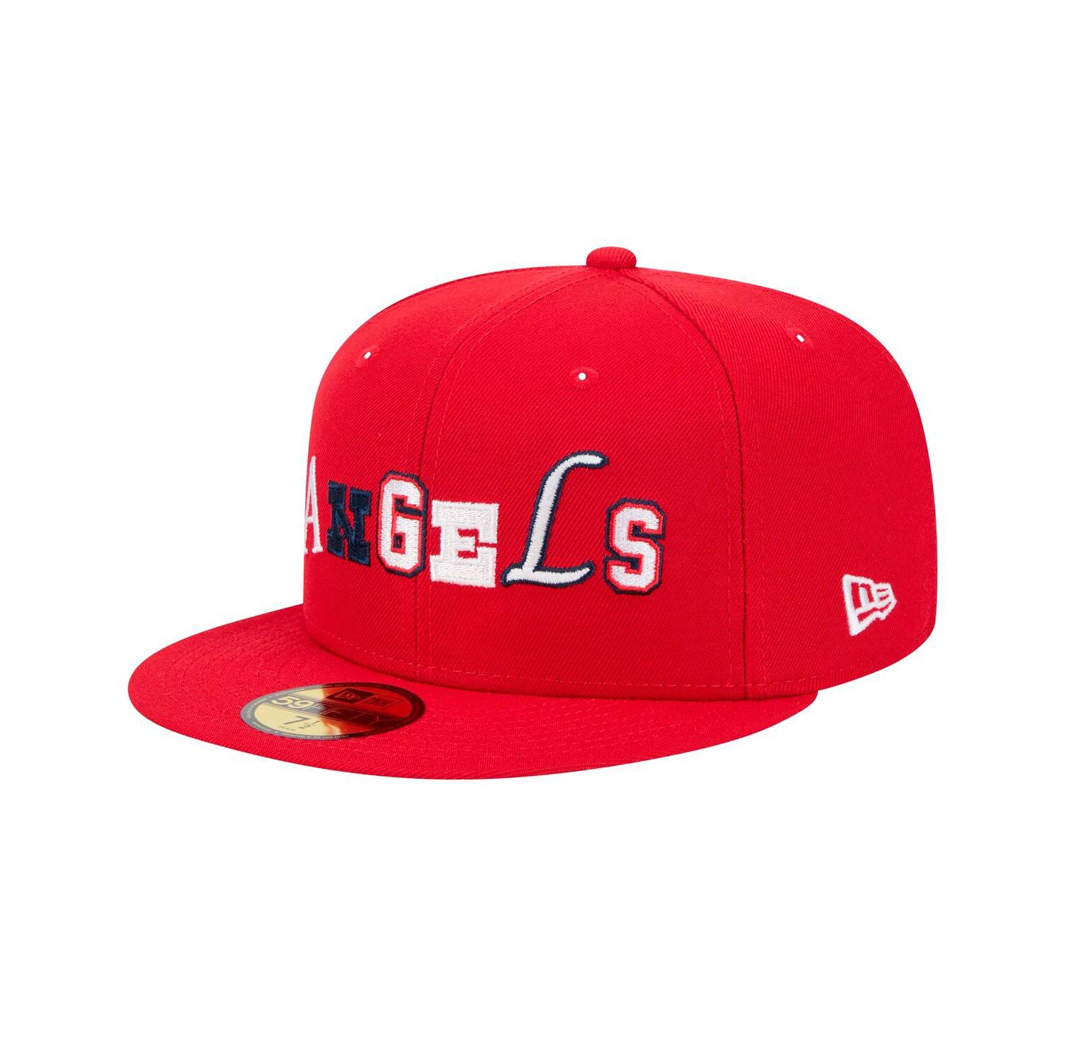 Men's Red Los Angeles Angels Ransom 59FIFTY Fitted Hat