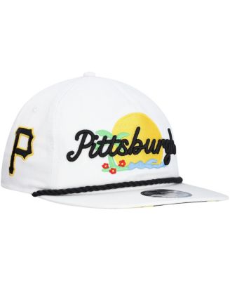 New Era - Men's White Pittsburgh Pirates Paradise Golfer Adjustable Hat
