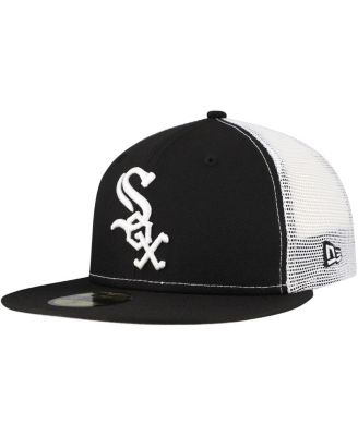 New Era - Men's Black Chicago White Sox Team Color 59FIFTY Trucker Fitted Hat