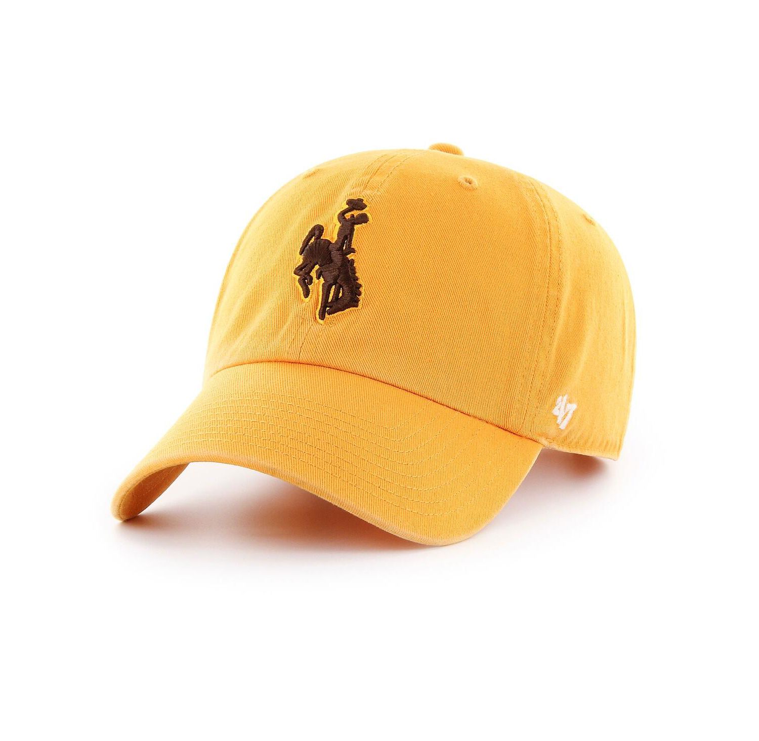 Men's Gold Wyoming Cowboys Vintage Clean Up Adjustable Hat