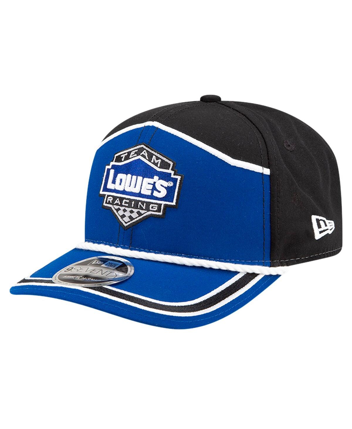 NEW ERA MEN'S ROYAL/BLACK JIMMIE JOHNSON LOWE'S 9SEVENTY STRETCH-SNAP HAT 