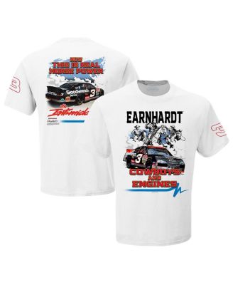 Checkered Flag Sports - Men's White Dale Earnhardt Cowboys Engines T-Shirt
