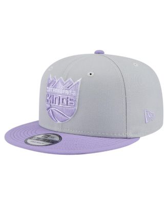 New Era - Men's Gray/Purple Sacramento Kings Color Pack Two-Tone 9FIFTY Snapback Hat
