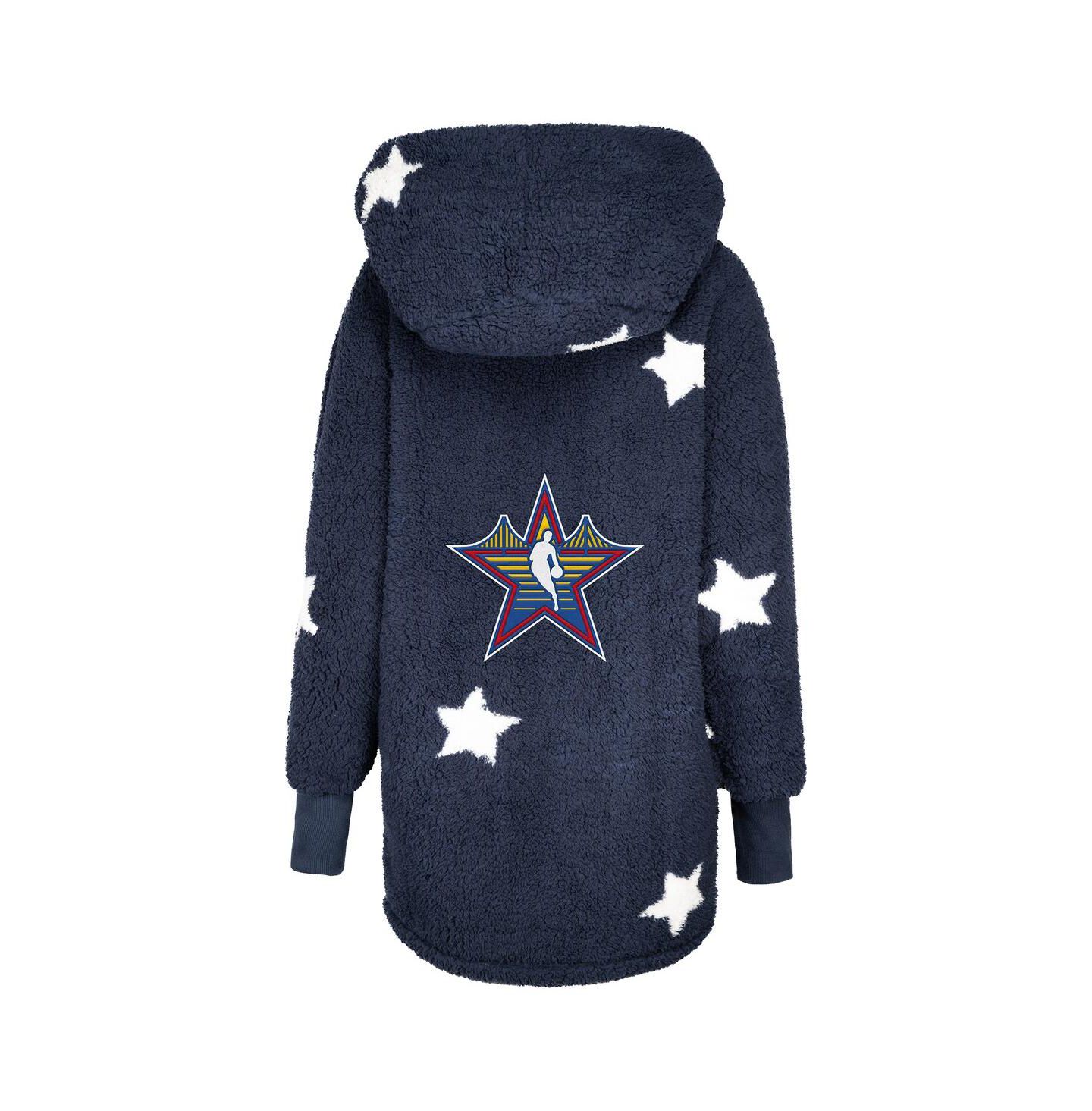 Женский свитер Jill Martin Navy 2025 NBA All-Star Game Lounger Open-Front — фото 3