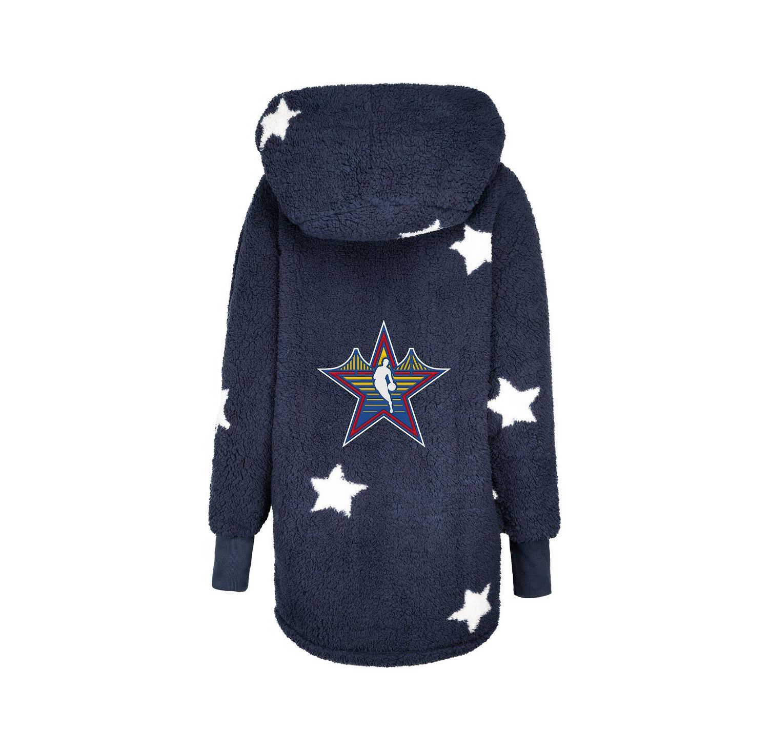 Women's Navy 2025 NBA All-Star Game Lounger Open-Front Sweater