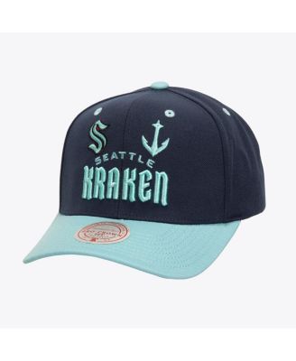 Mitchell & Ness - Men's Black Seattle Kraken All In 2.0 Pro Crown Adjustable Hat
