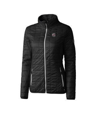 Cutter & Buck - Women's Black South Carolina Gamecocks Rainier Full-Zip Puffer Jacket