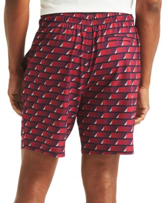 Men's Printed Drawstring Quick Dry 6" Swim Trunks